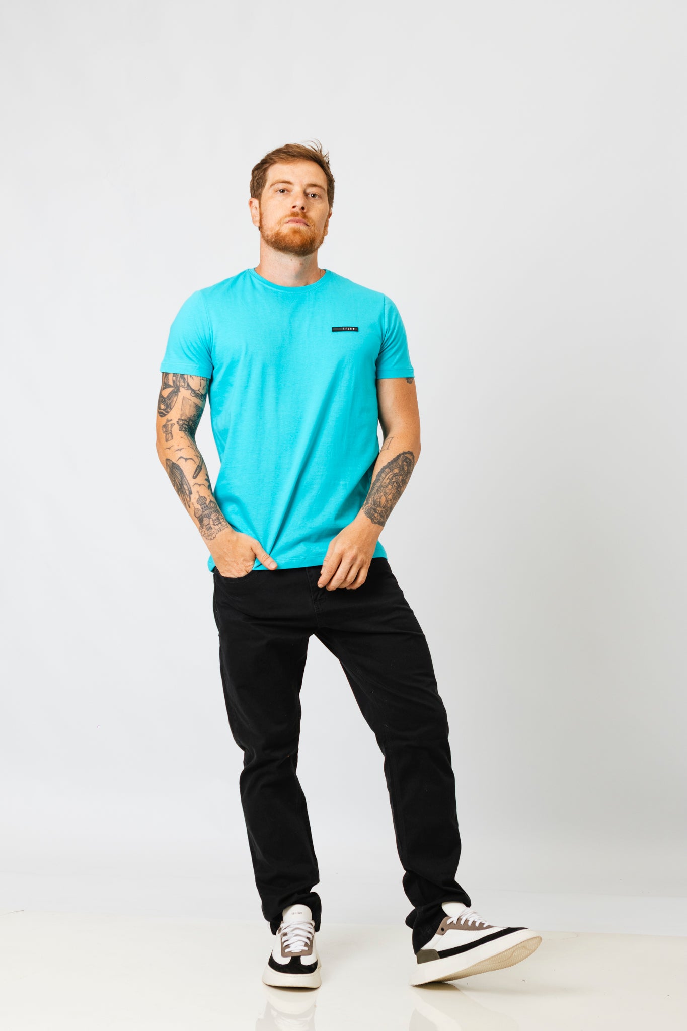 Camiseta Revive Class Azul Turquesa