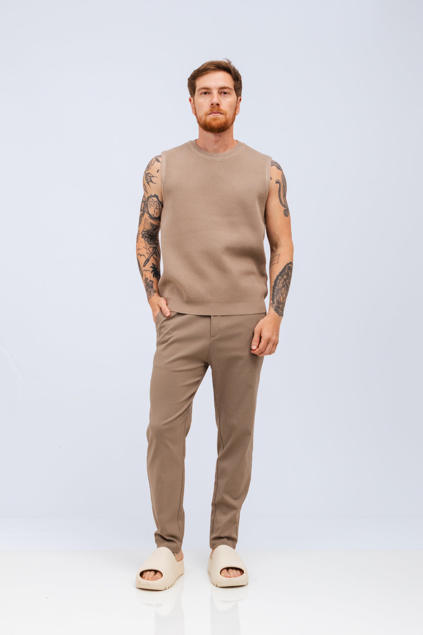 Colete Tricot Mendho Caqui
