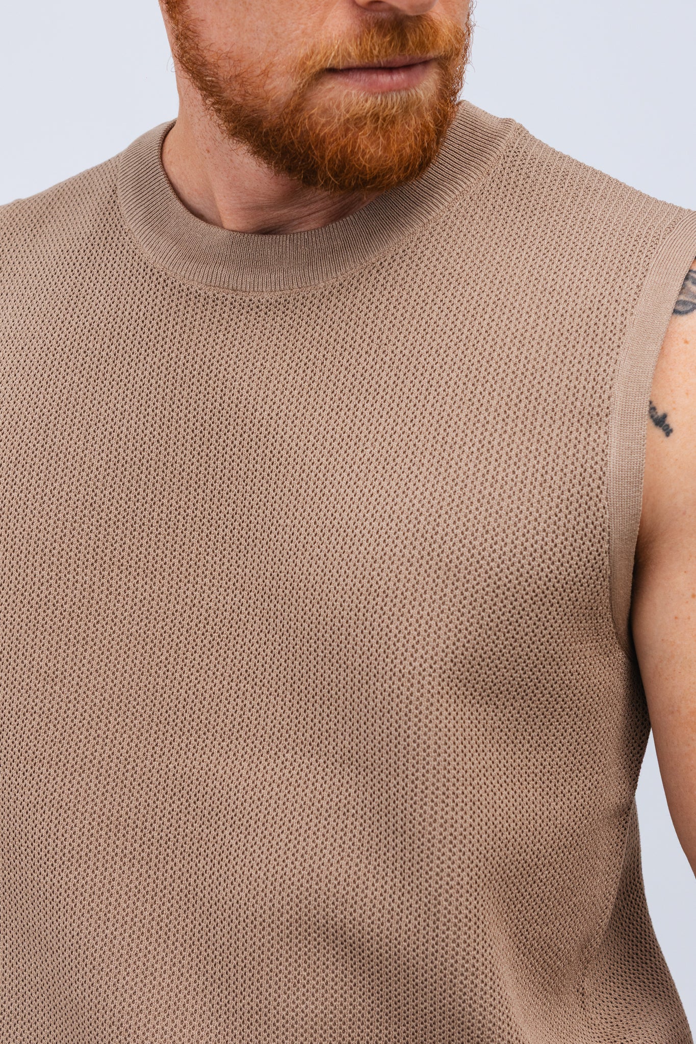Colete Tricot Mendho Caqui