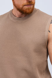 Colete Tricot Mendho Caqui