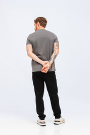 Camiseta Pima Atiq Cinza Boss