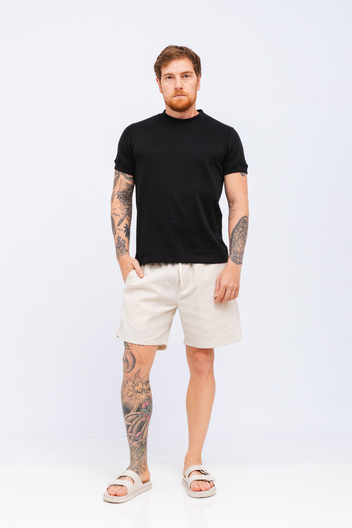 Short Nagore Linen Natural
