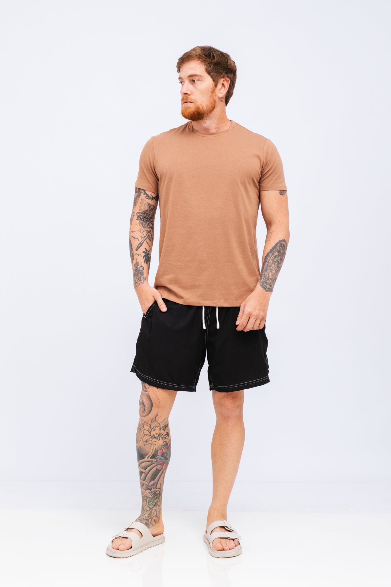 Camiseta Pima Atiq Marrom