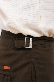 Bermuda Linen Kaimbe Verde Militar