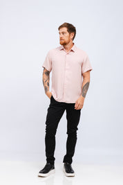 Camisa Viscose MC Rayon Rose