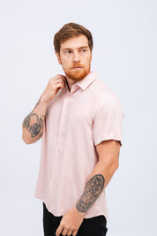 Camisa Viscose MC Rayon Rose
