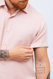 Camisa Viscose MC Rayon Rose