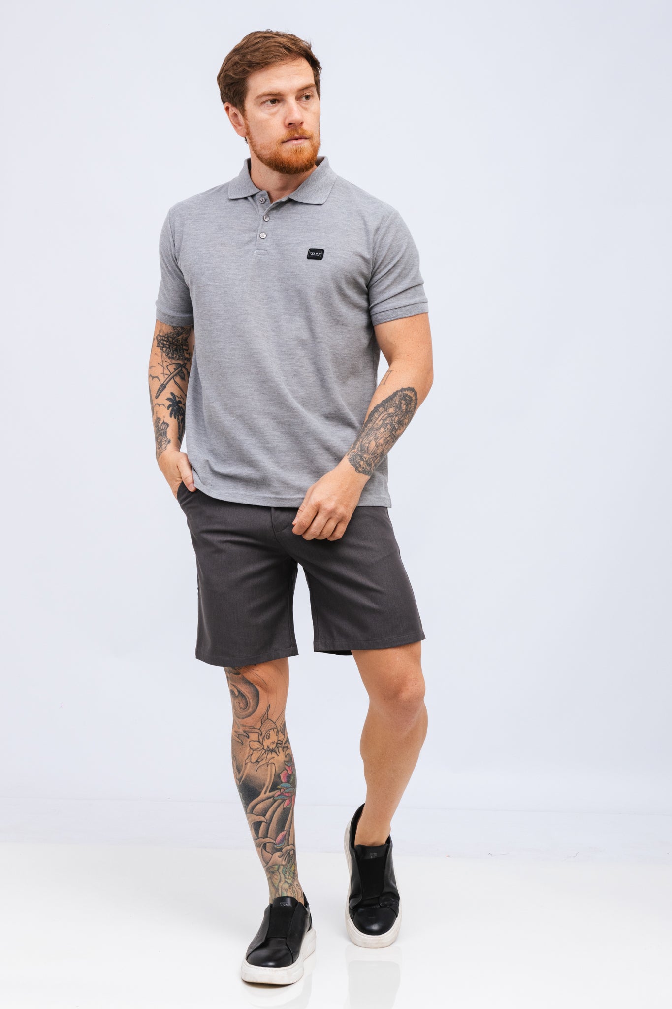 Bermuda Mercy Cinza Mescla