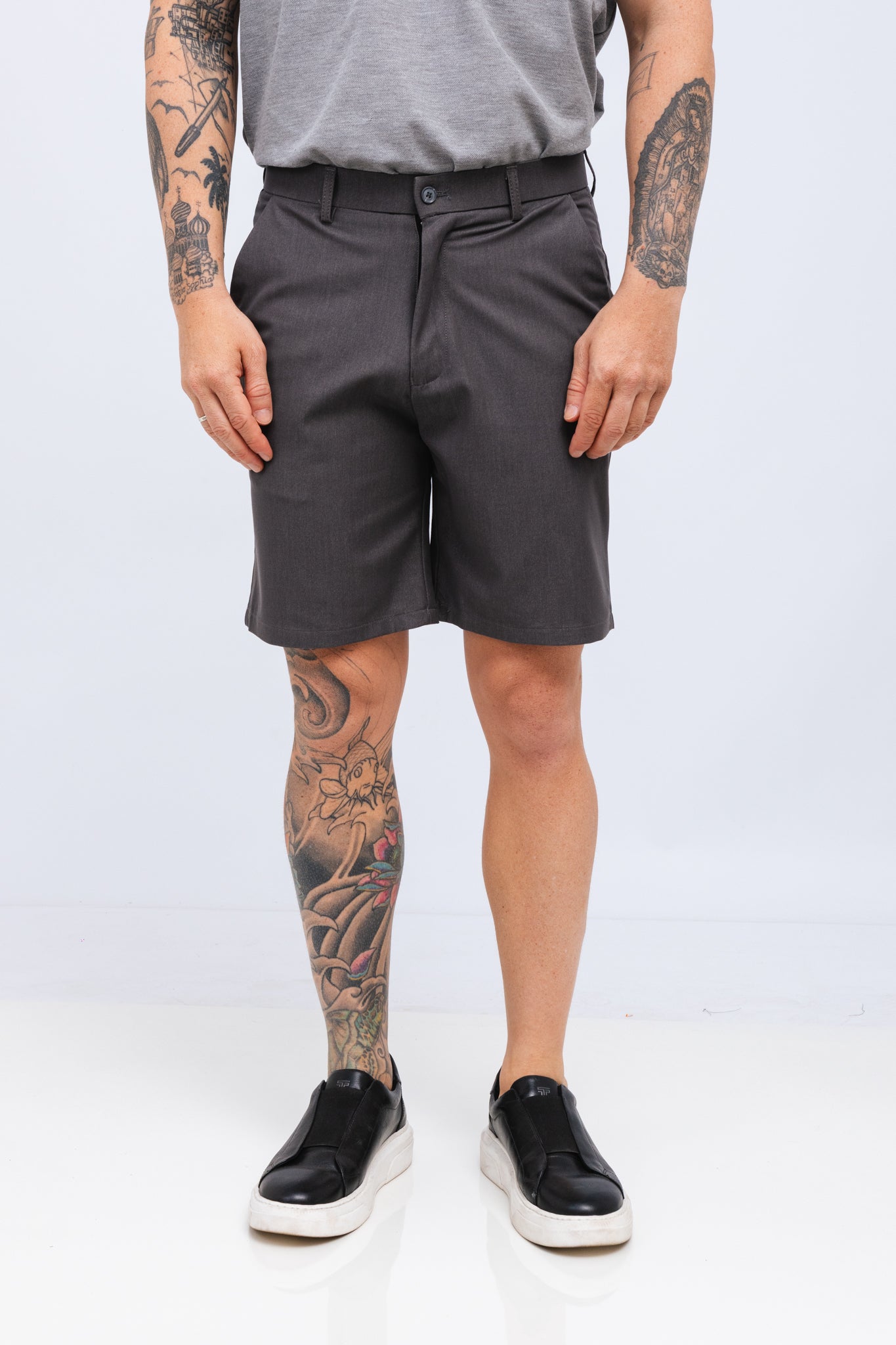 Bermuda Mercy Cinza Mescla