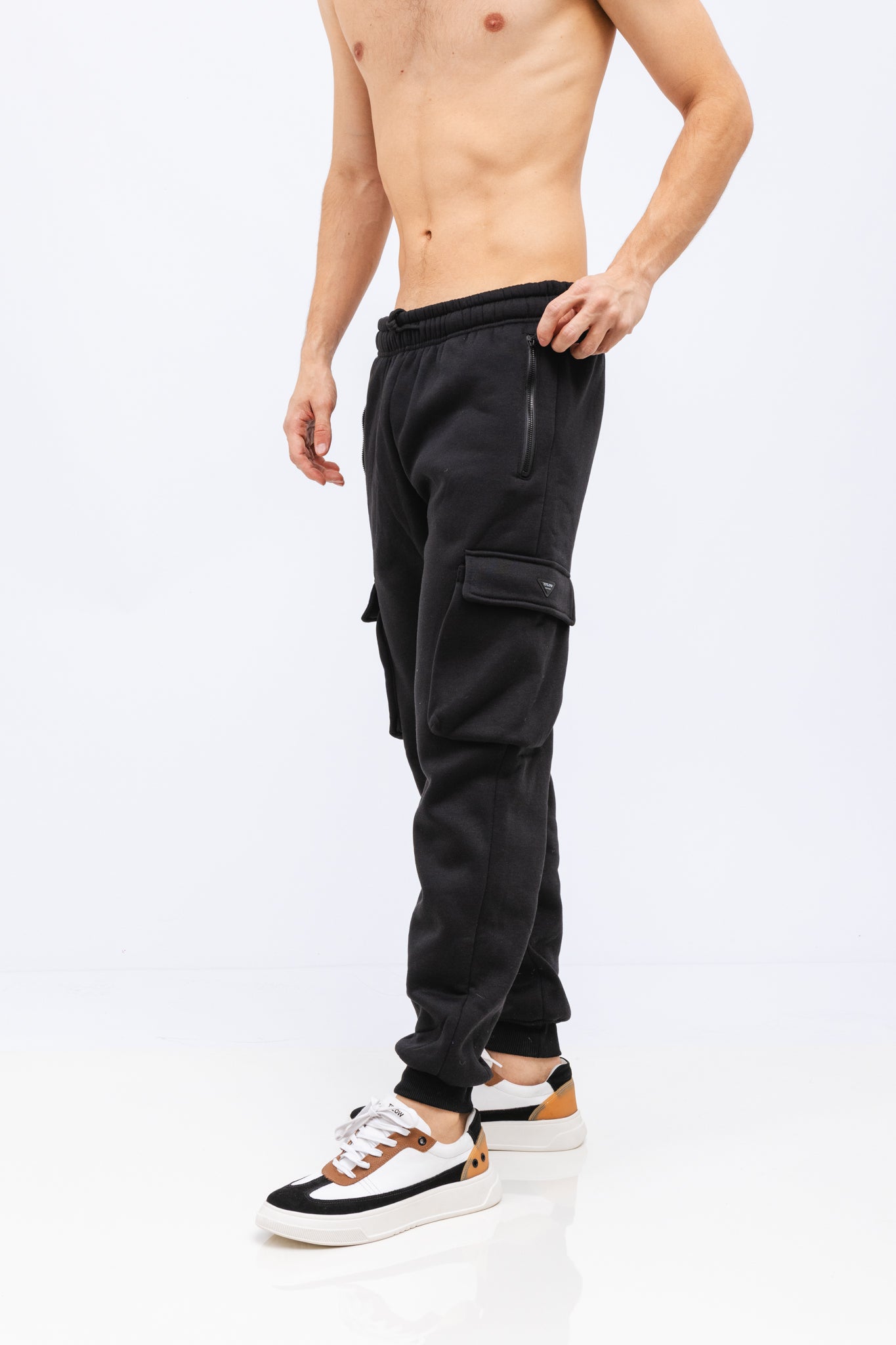 Calça Cargo Moleton Norky Preta