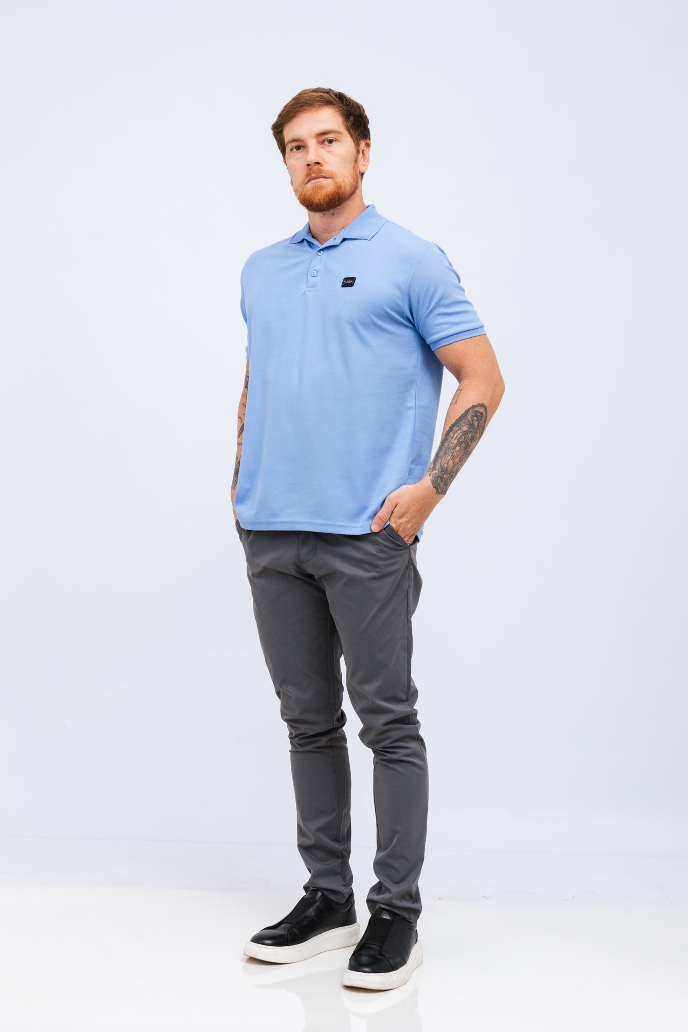 Polo Piquet Triulzi Azul Claro