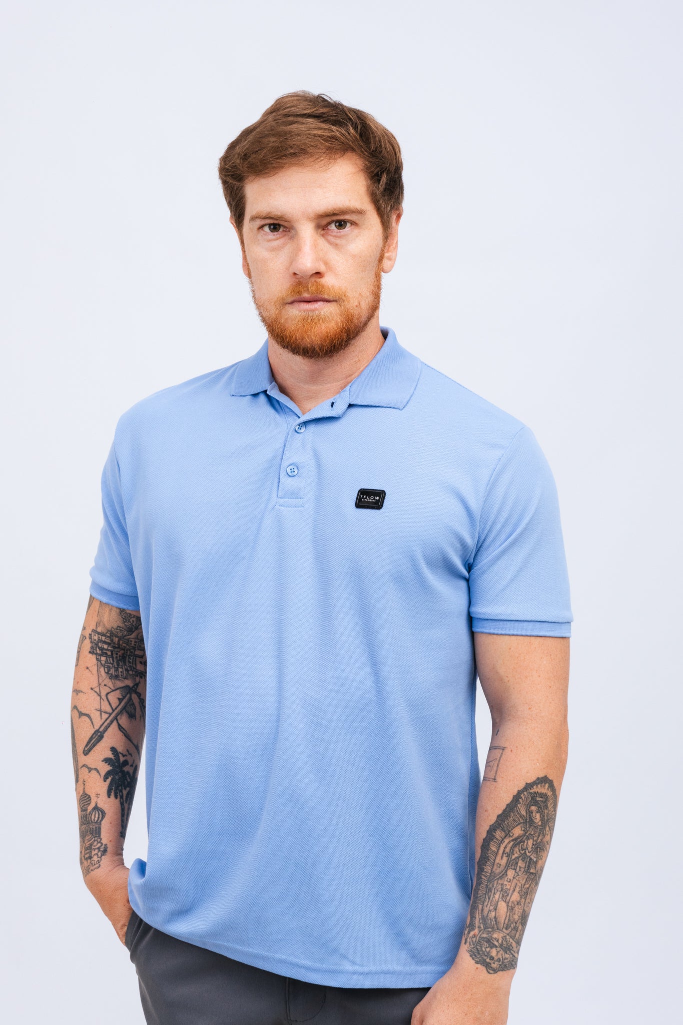 Polo Piquet Triulzi Azul Claro