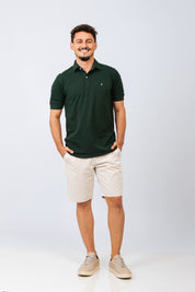 Polo Piquet Essential Verde Floresta