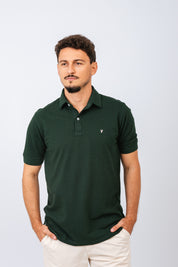 Polo Piquet Essential Verde Floresta