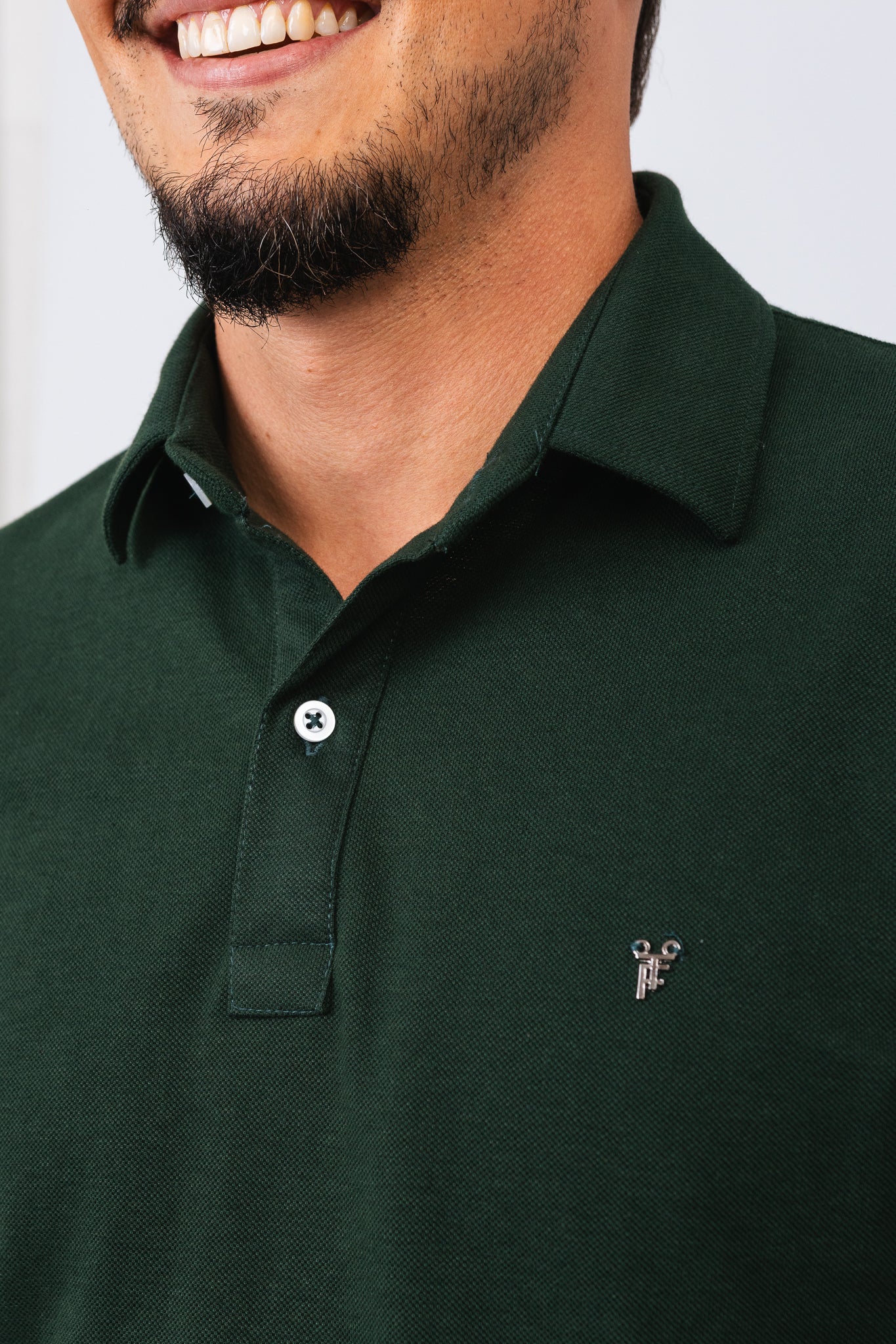 Polo Piquet Essential Verde Floresta