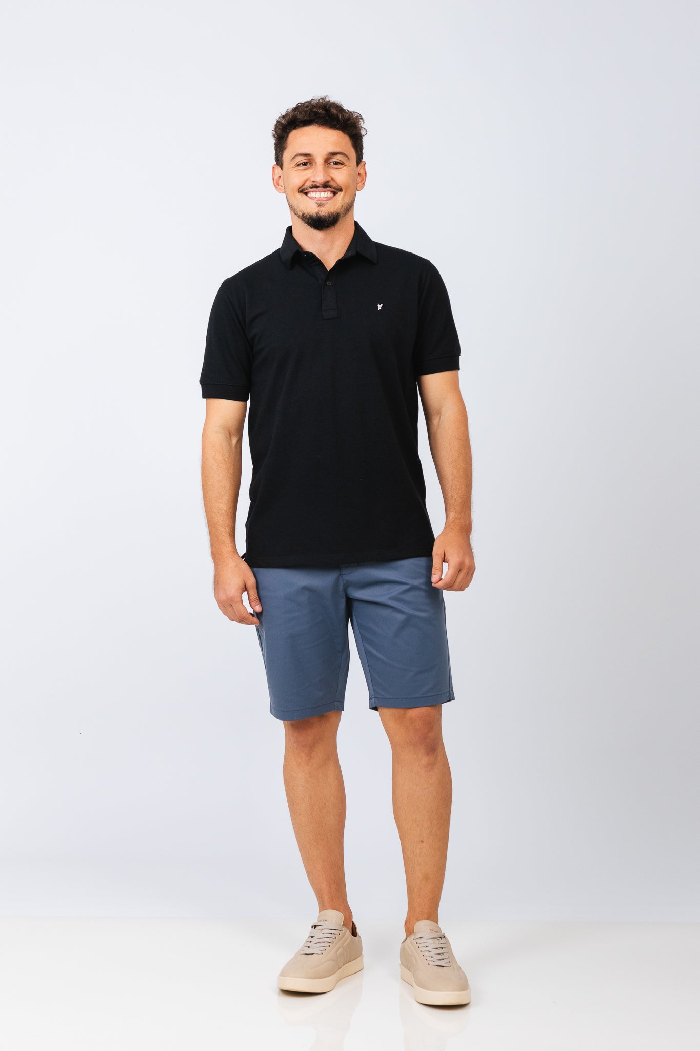 Polo Piquet Essential Preta