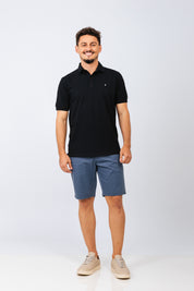Polo Piquet Essential Preta