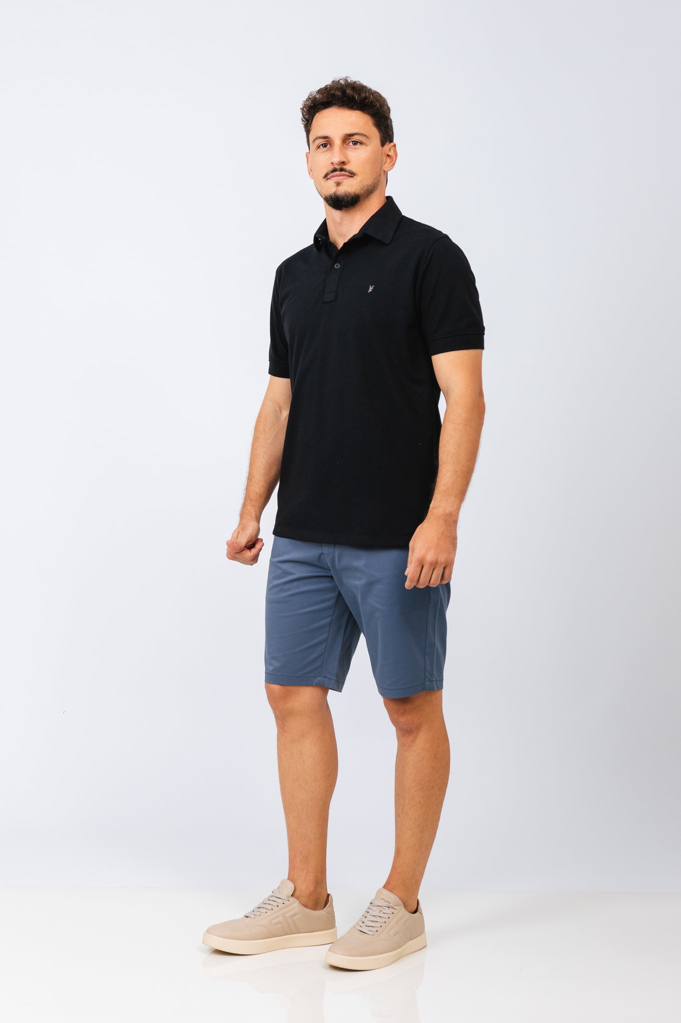 Polo Piquet Essential Preta