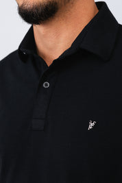 Polo Piquet Essential Preta