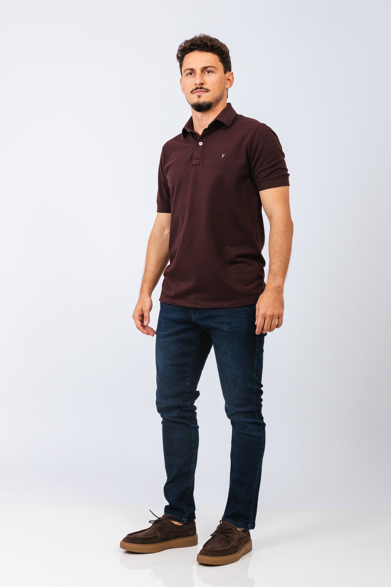 Polo Piquet Essential Marrom