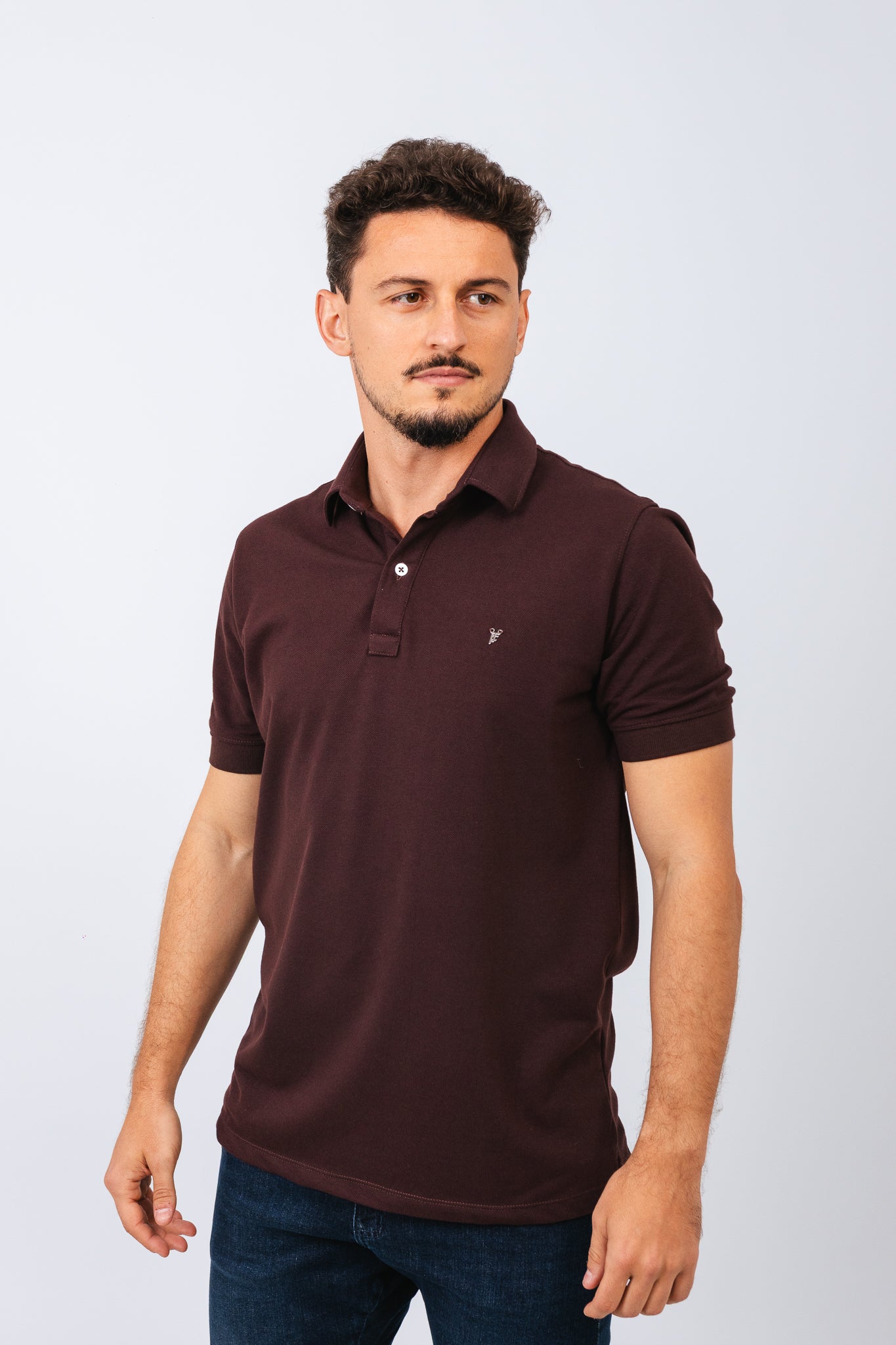 Polo Piquet Essential Marrom