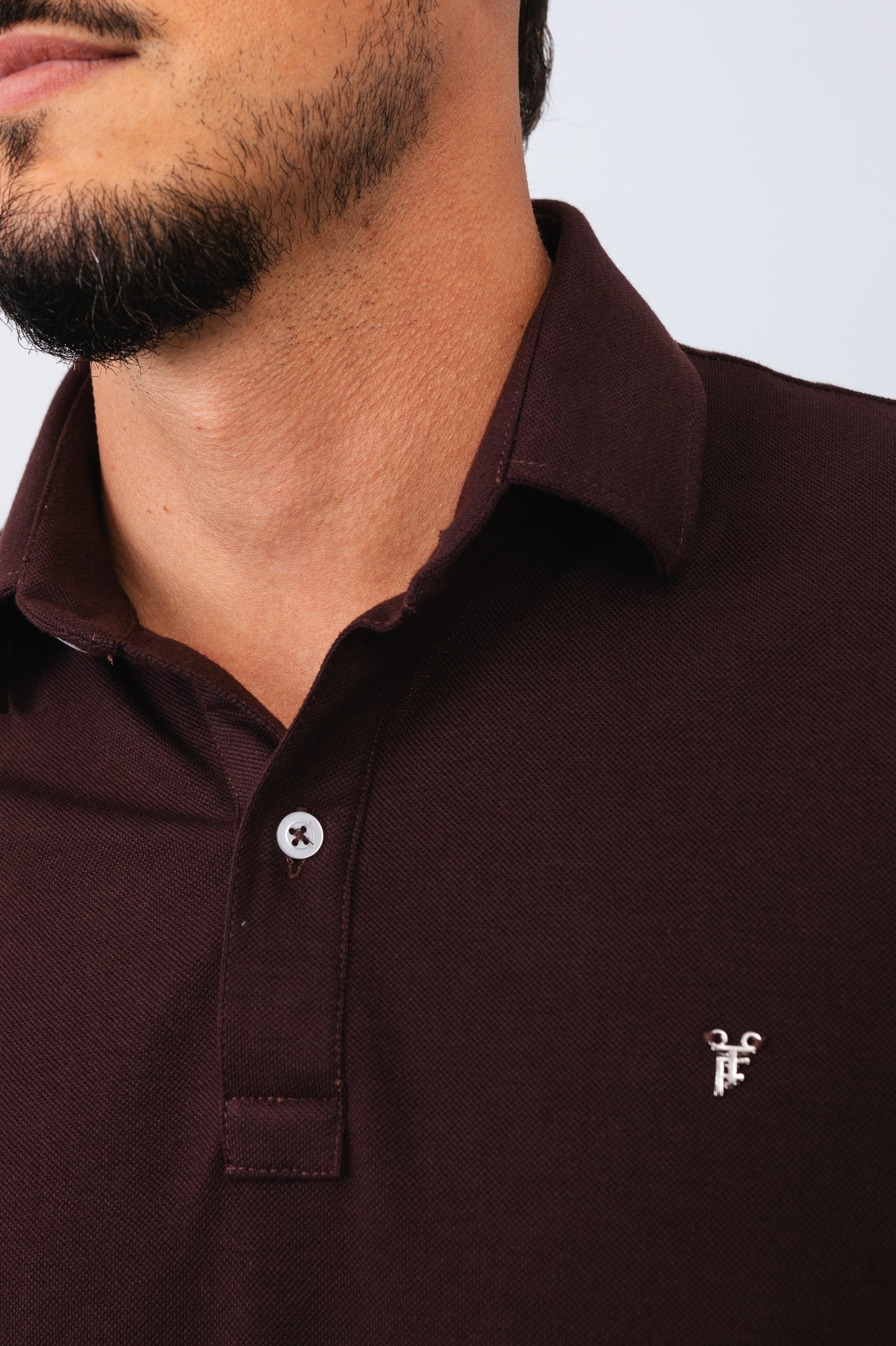 Polo Piquet Essential Marrom