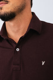 Polo Piquet Essential Marrom