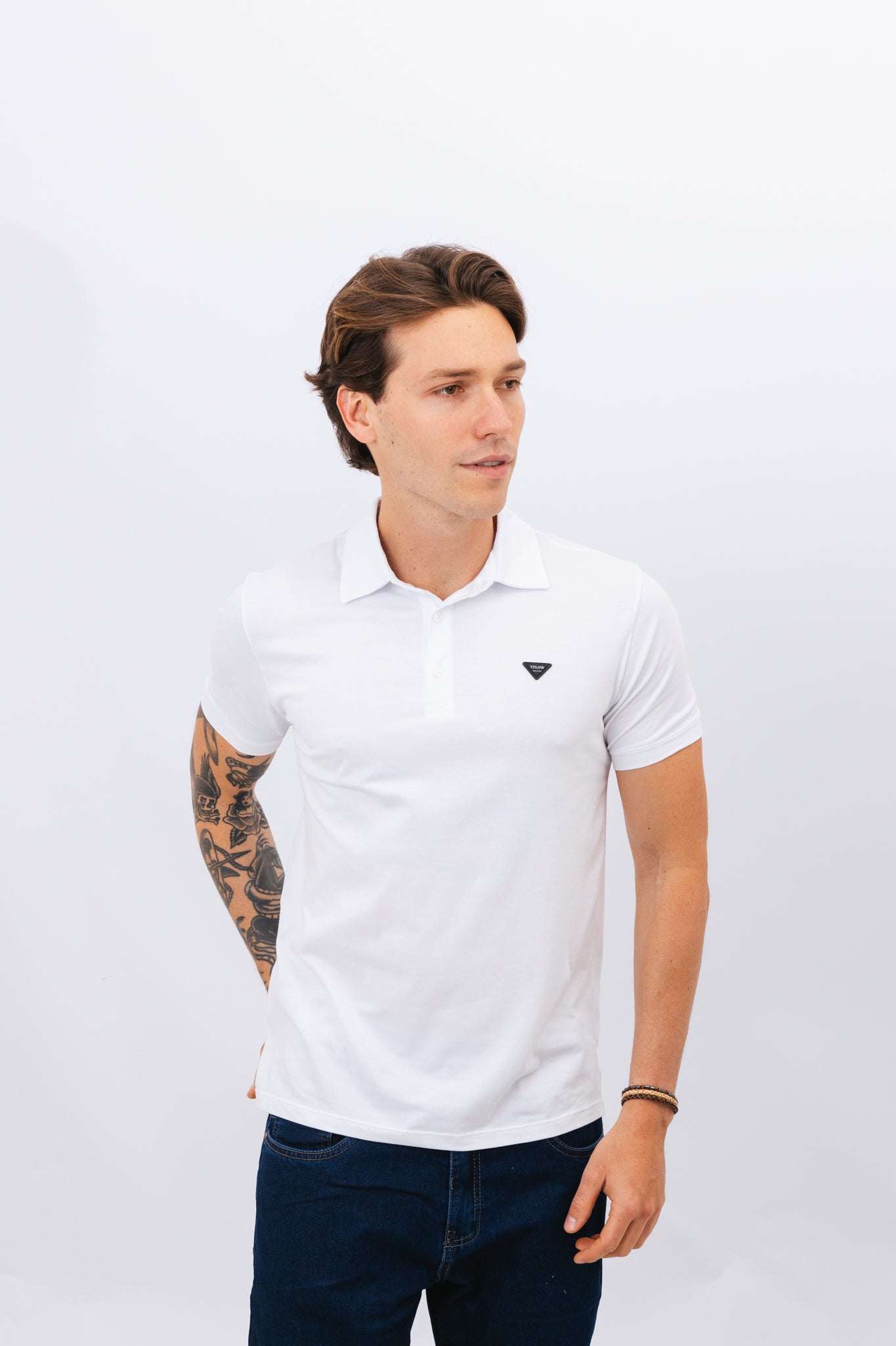 Polo Pima Cannel Branca