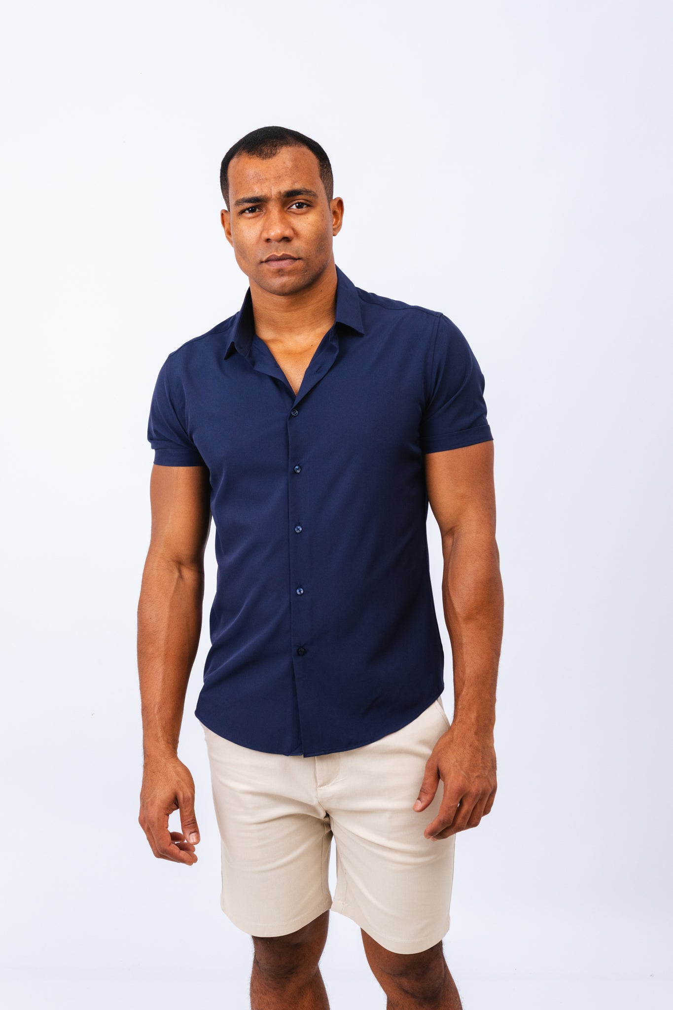 Camisa MC Harrod Azul Marinho