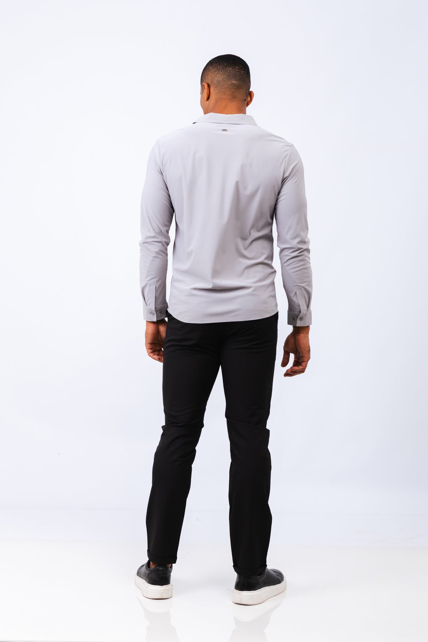 Camisa ML Premium Filippo Cinza Claro