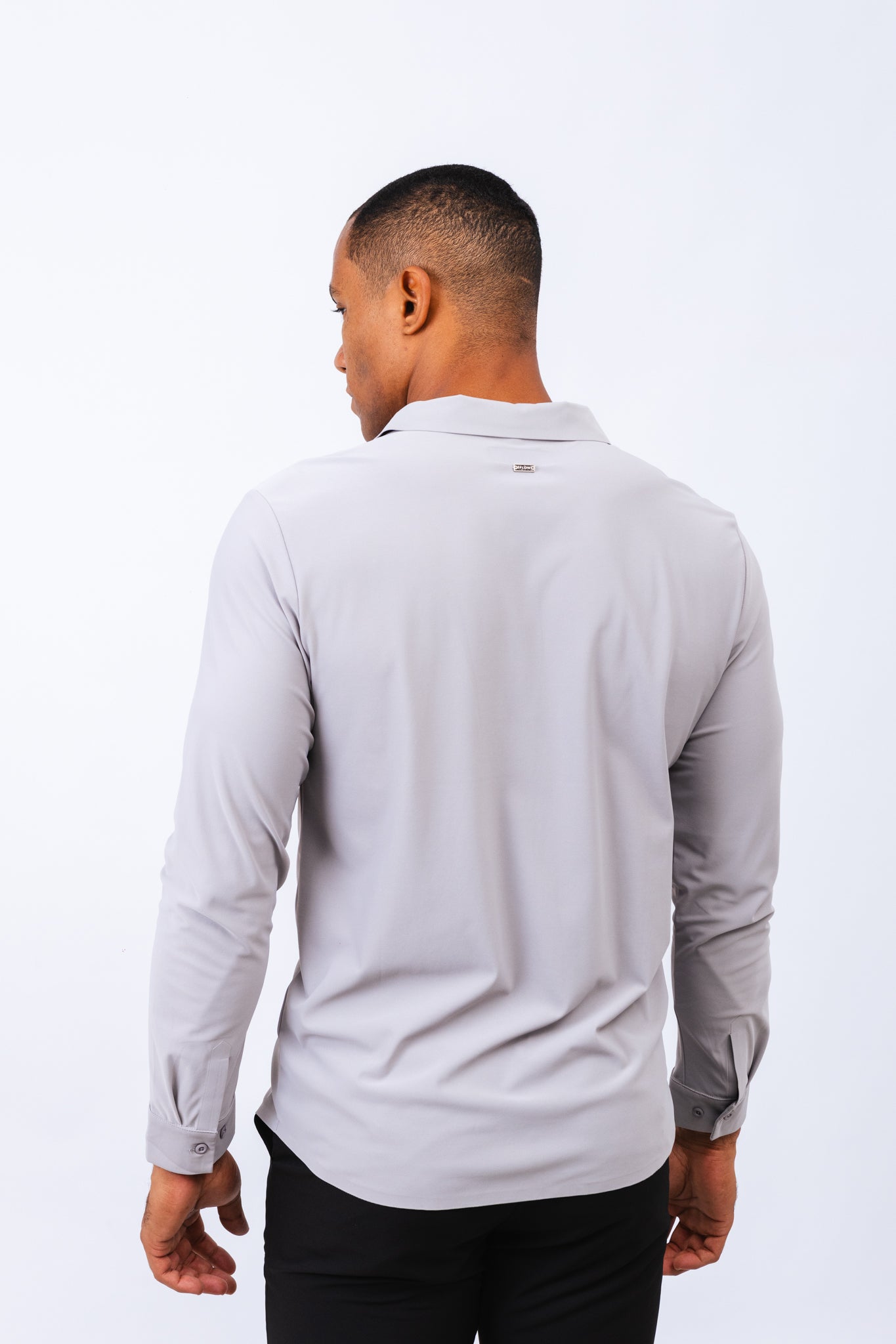 Camisa ML Premium Filippo Cinza Claro