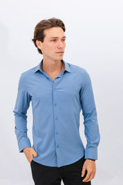 Camisa ML Lecce Azul Médio