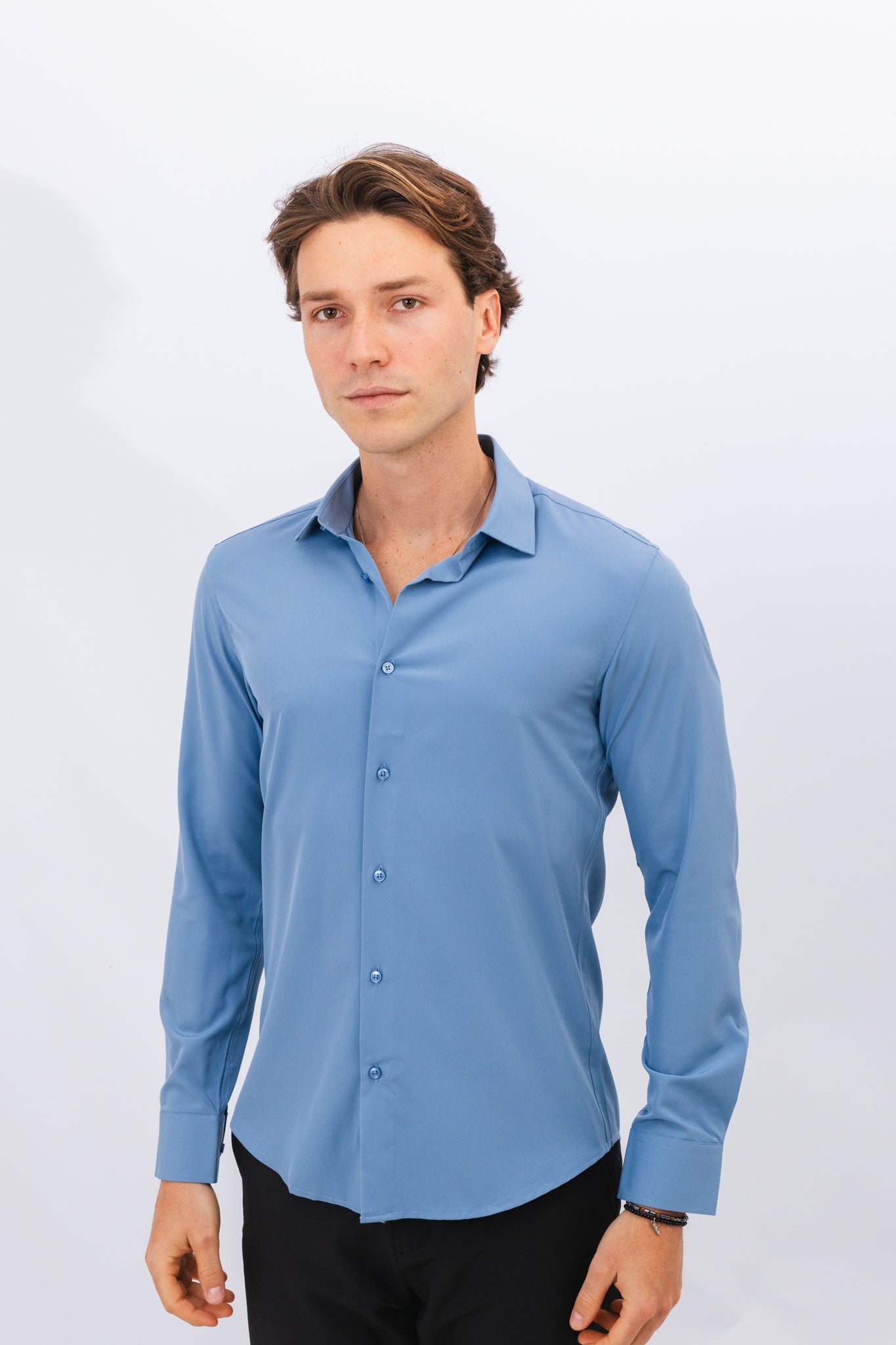 Camisa ML Lecce Azul Médio