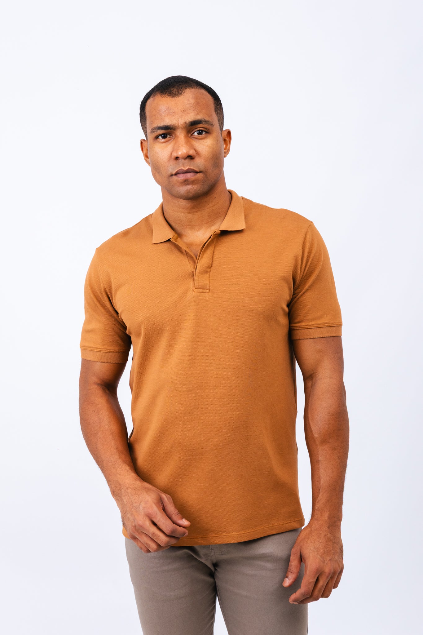 Polo Piquet Pima Lille Camel