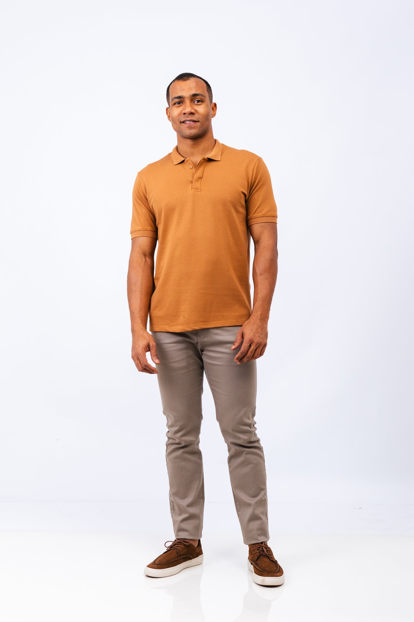 Polo Piquet Pima Lille Camel