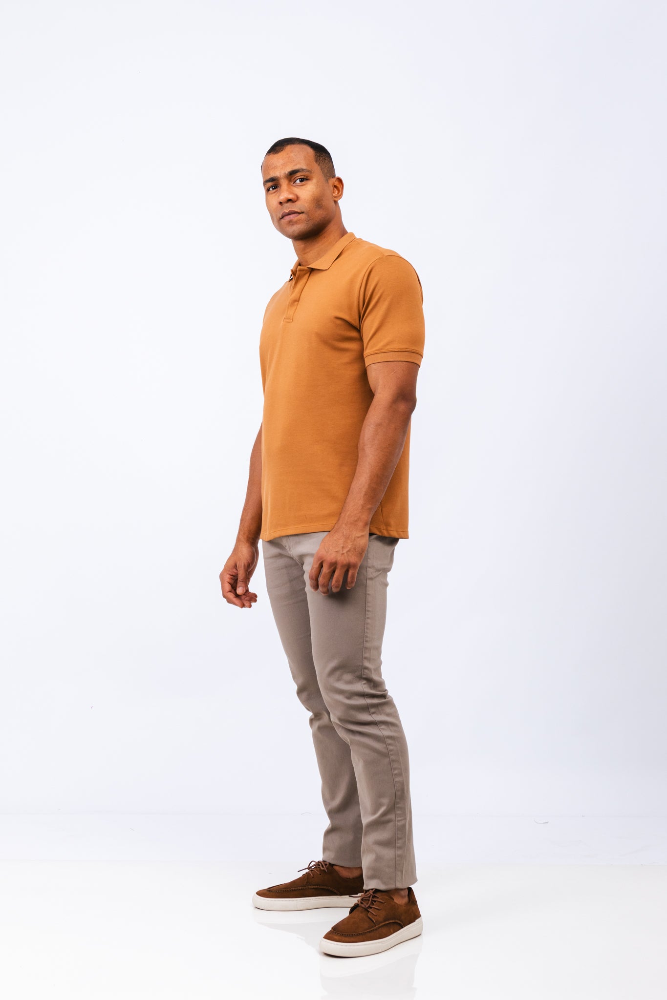 Polo Piquet Pima Lille Camel