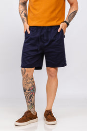 Short Sarja Tourlos Azul Marinho