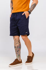 Short Sarja Tourlos Azul Marinho