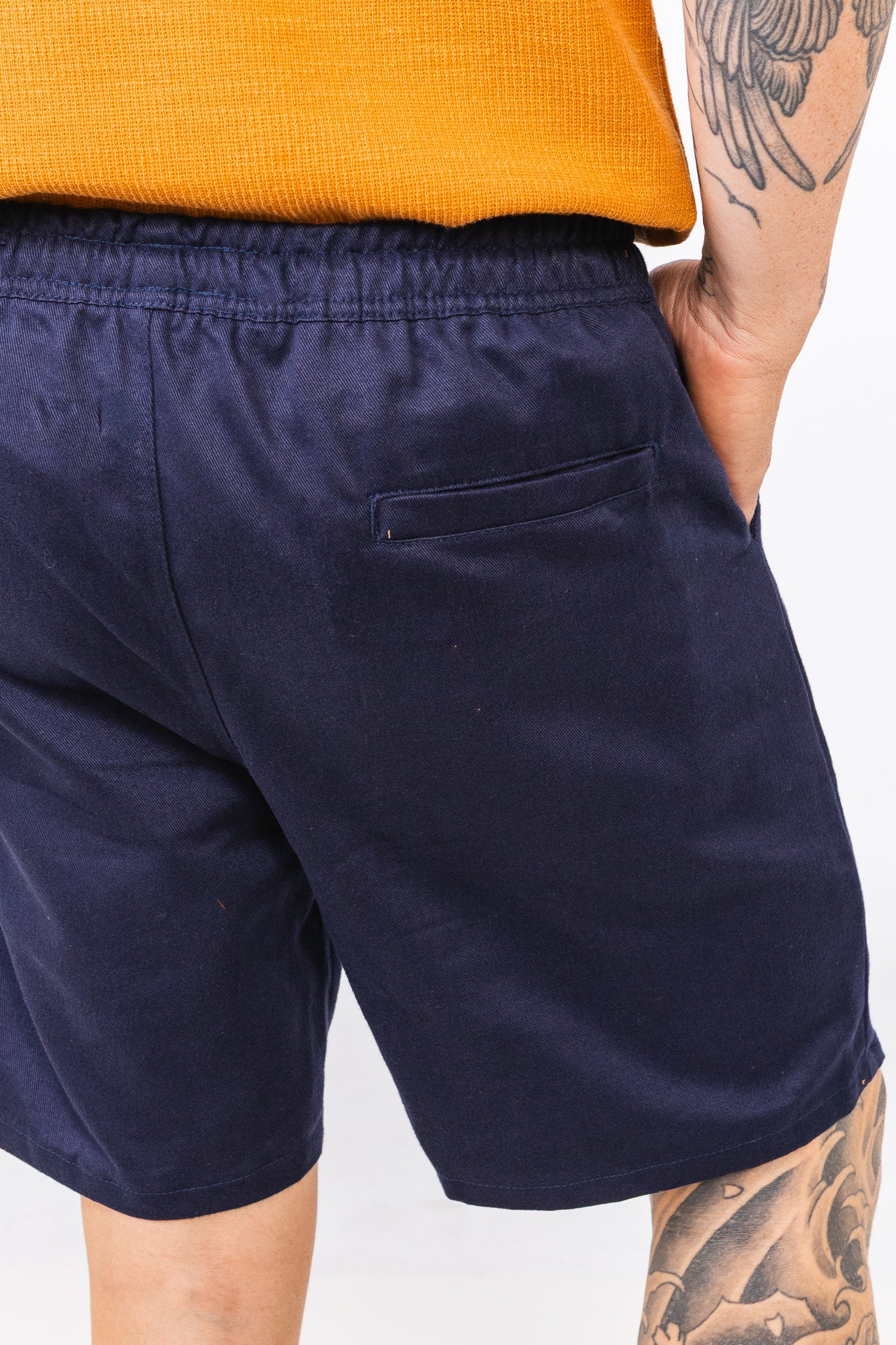 Short Sarja Tourlos Azul Marinho