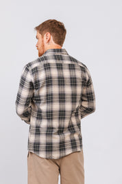 Camisa Flan Xadrez Longhorn Creme