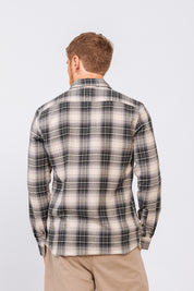Camisa Flan Xadrez Longhorn Creme