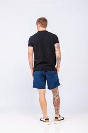 Short Nagore Linen Azul Marinho