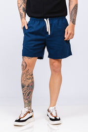 Short Nagore Linen Azul Marinho