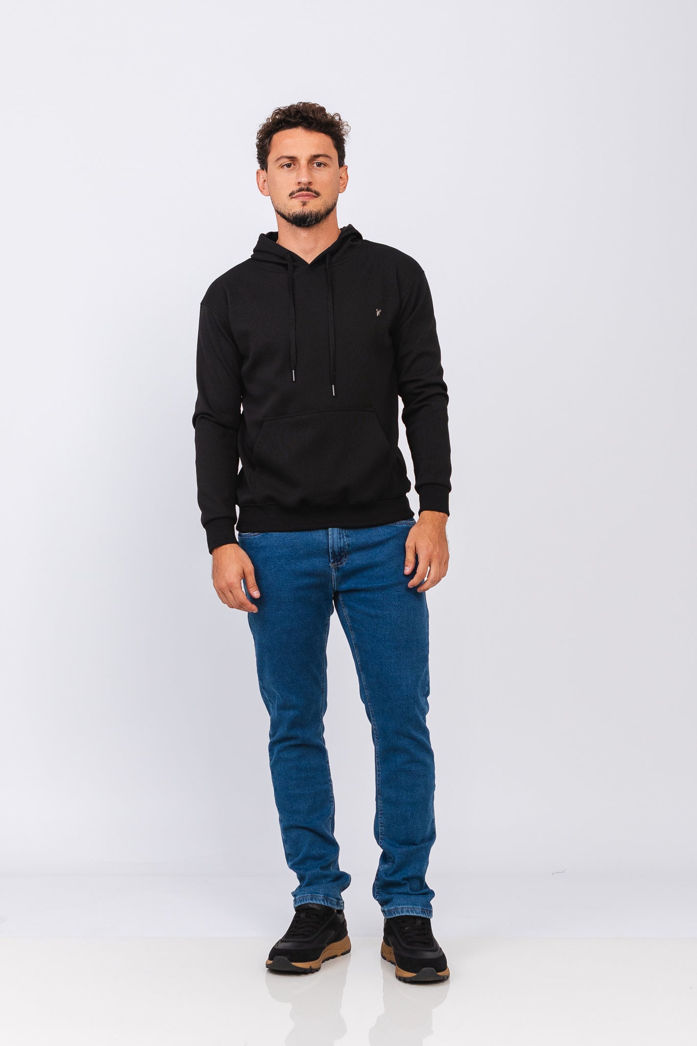 Blusa Tricot Vetor Preta