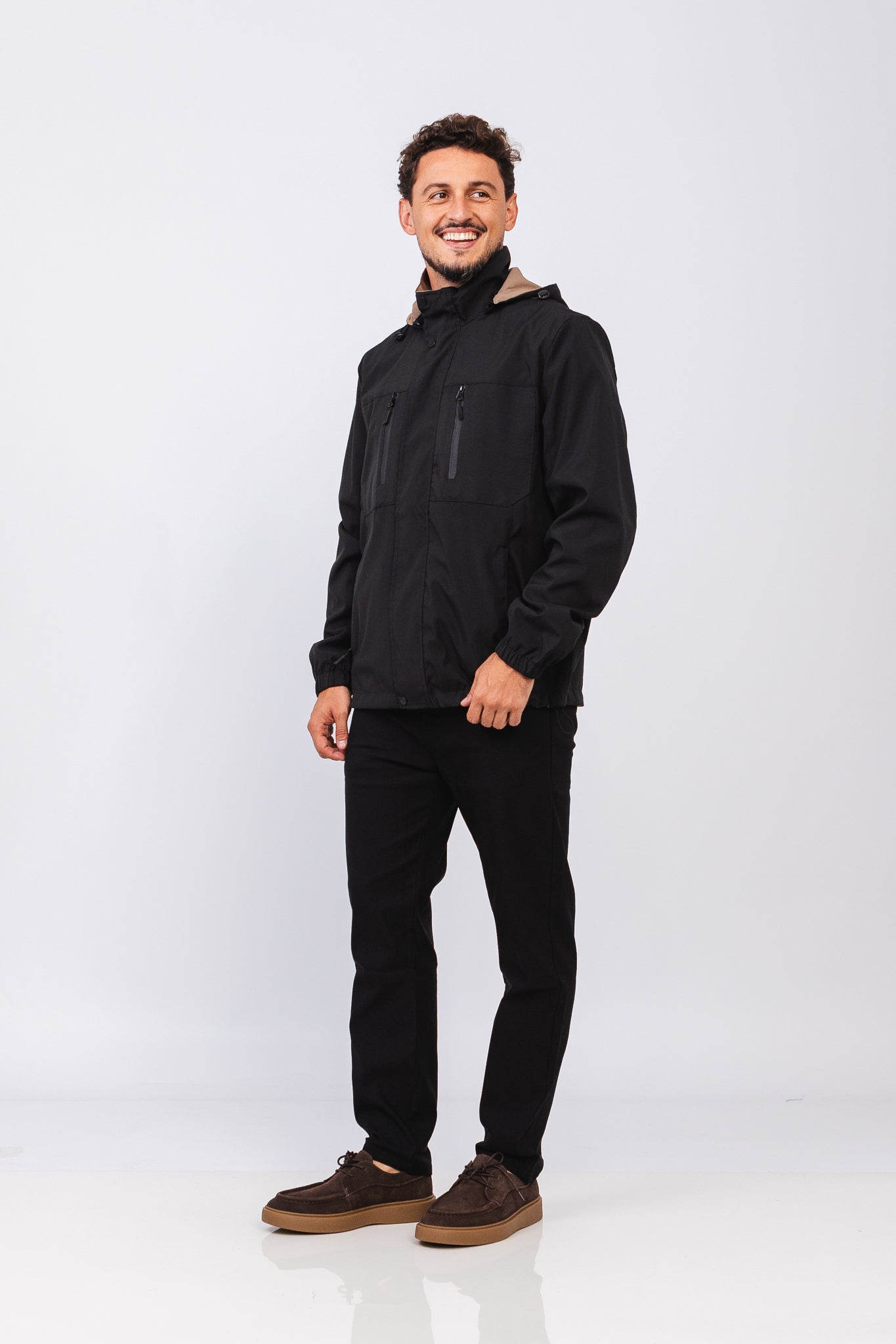 Jaqueta Dupla Cavalier Preto/Coffee