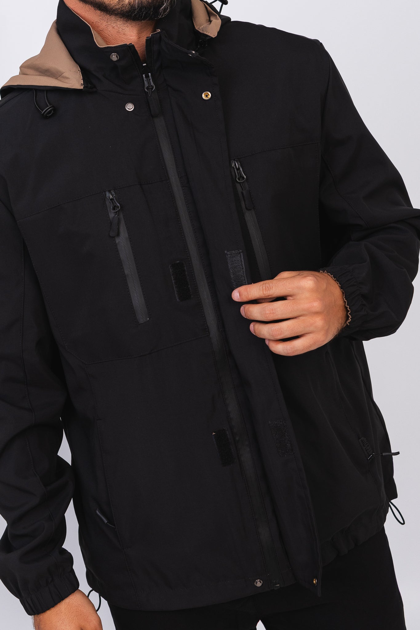 Jaqueta Dupla Cavalier Preto/Coffee