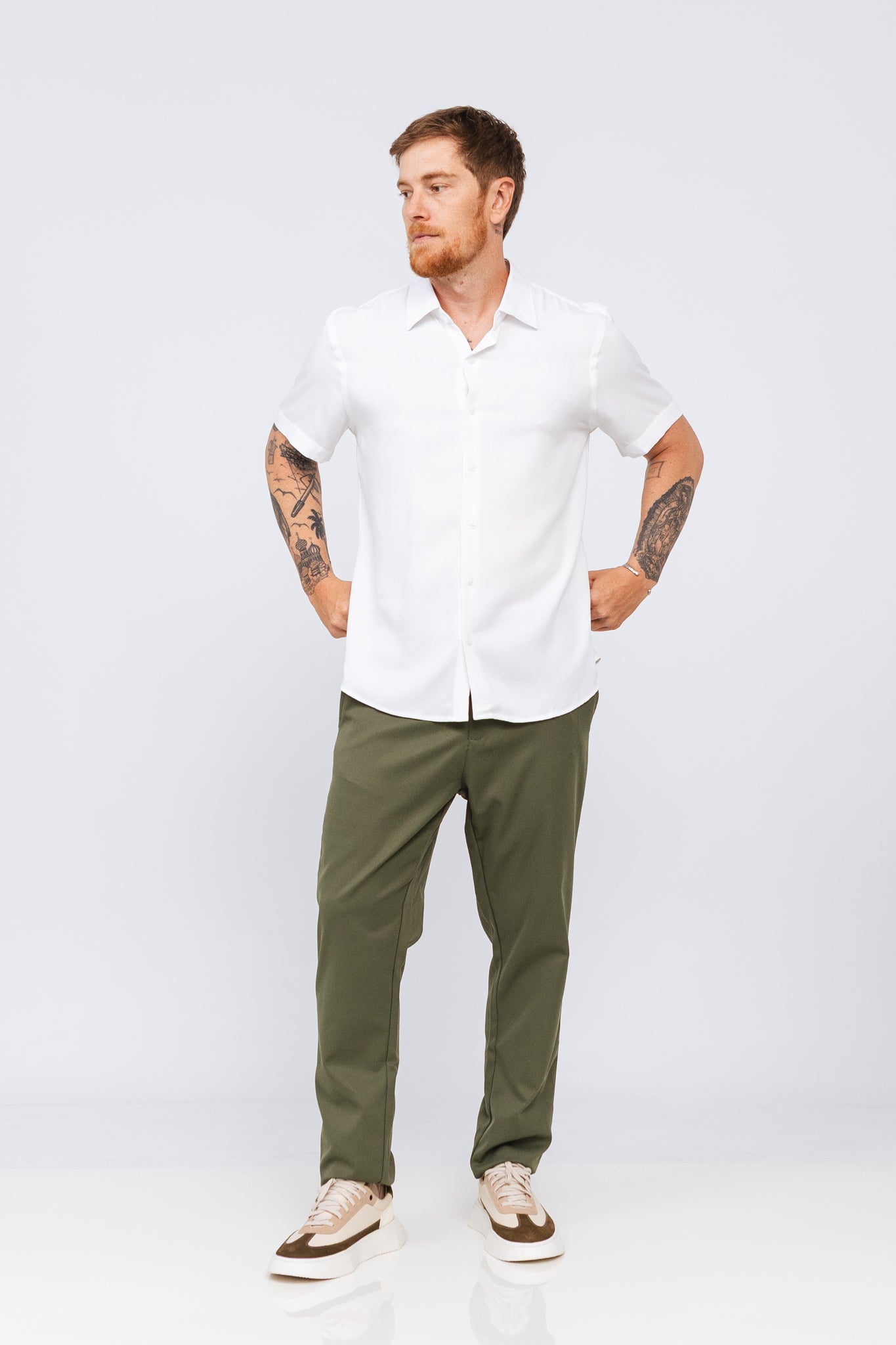 Camisa Viscose MC Rayon Branca