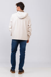 Jaqueta Dupla Cavalier Off White/Coffee