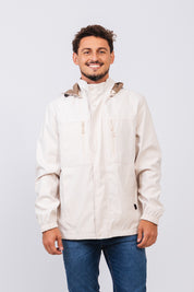 Jaqueta Dupla Cavalier Off White/Coffee