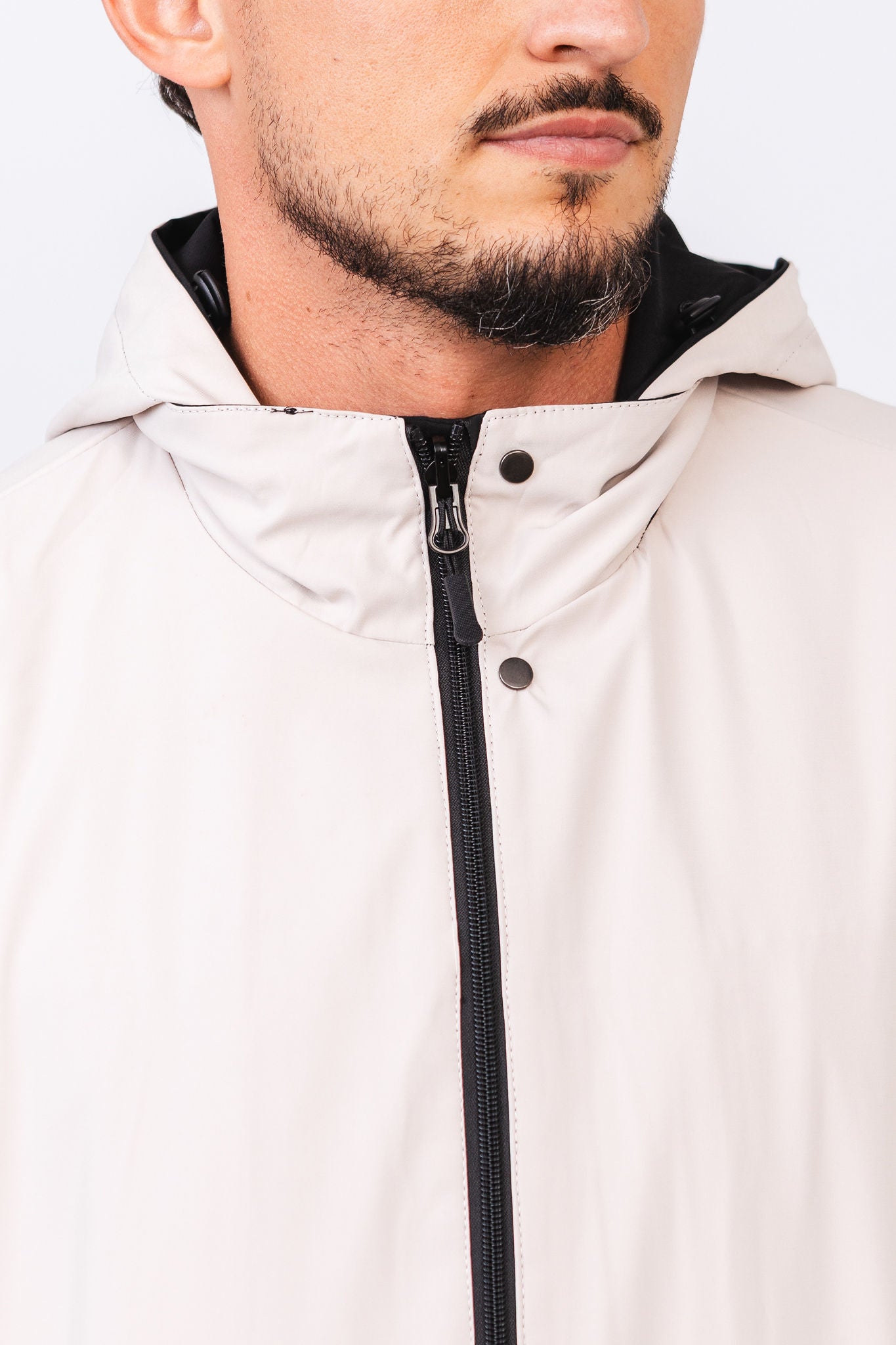 Jaqueta Dupla Cavalier Preto/Bege
